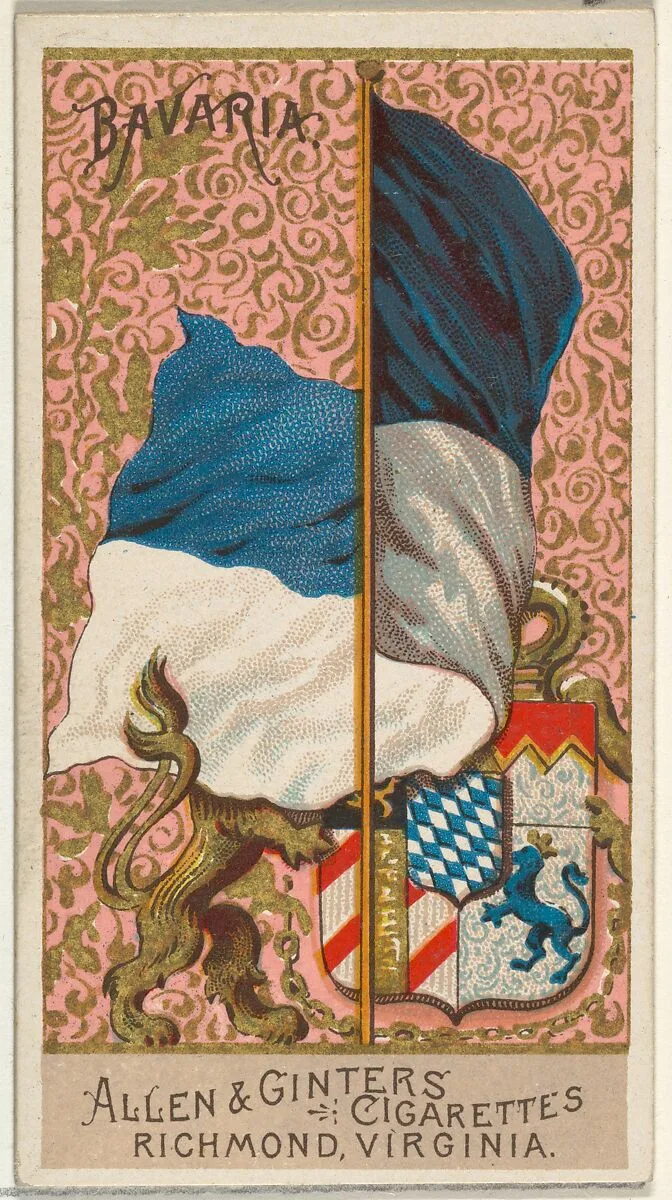Bavaria, from Flags of All Nations, Series 2 (N10) for Allen & Ginter Cigarettes Brands — Allen & Ginter