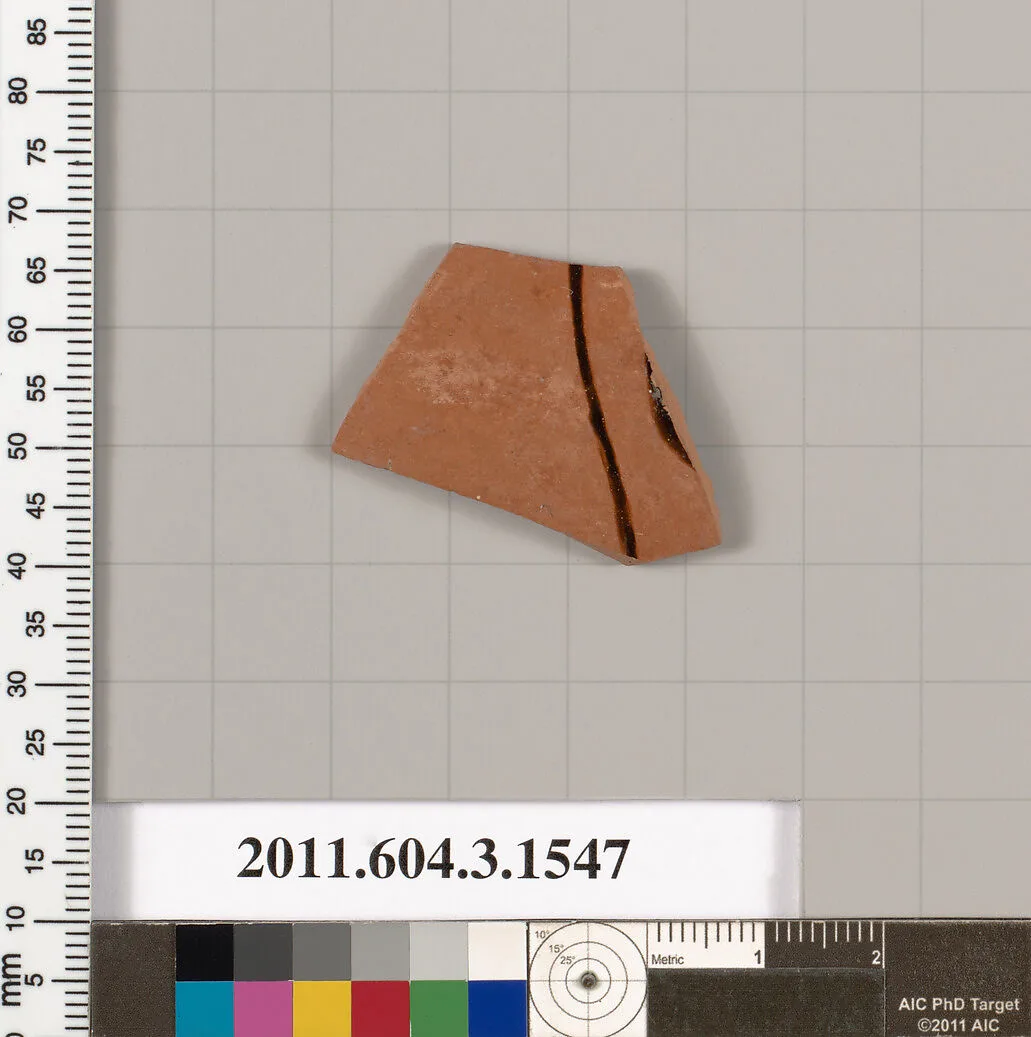 Terracotta fragment of a kylix (drinking cup) — Unknown