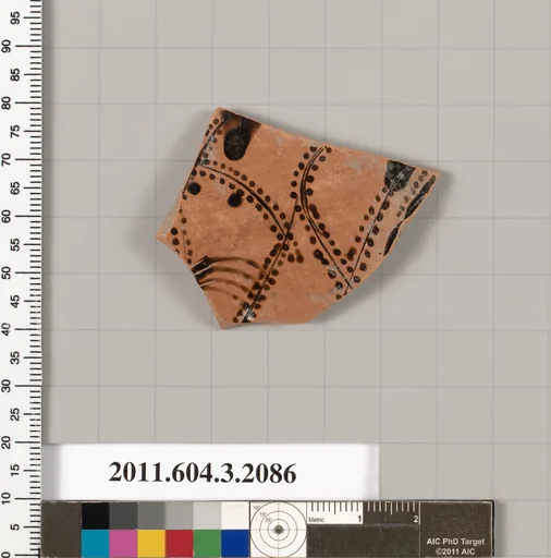 Terracotta fragment of a kylix (drinking cup)