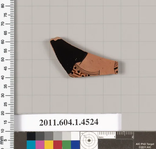 Terracotta fragment of a kylix (drinking cup)