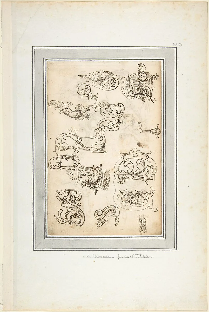 Various Ornamental Designs — Anonymous, German, 19th century