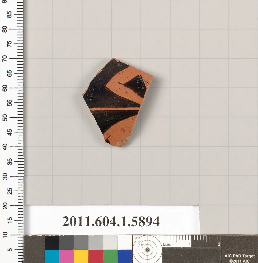 Terracotta fragment of a kylix (drinking cup) — Unknown