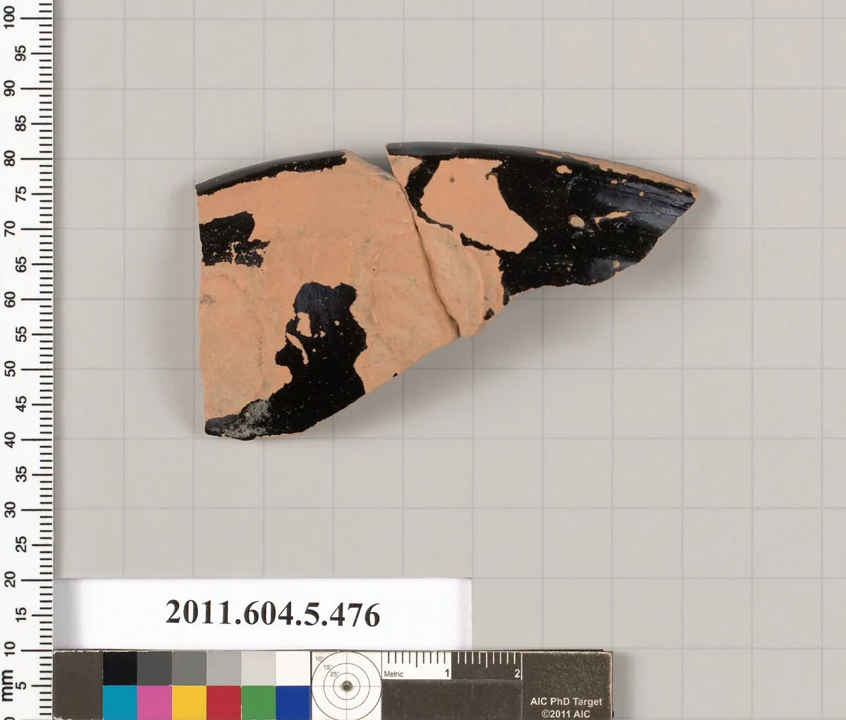 Terracotta rim fragment of a kylix (drinking cup) — Unknown