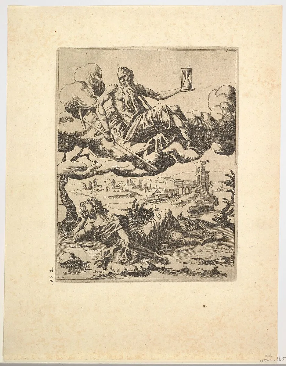The Triumph of Time from The Triumphs of Petrarch — Dirck Volckertsz Coornhert