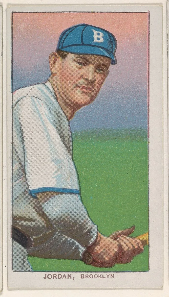 Jordan, Brooklyn, National League, from the White Border series (T206) for the American Tobacco Company — American Tobacco Company