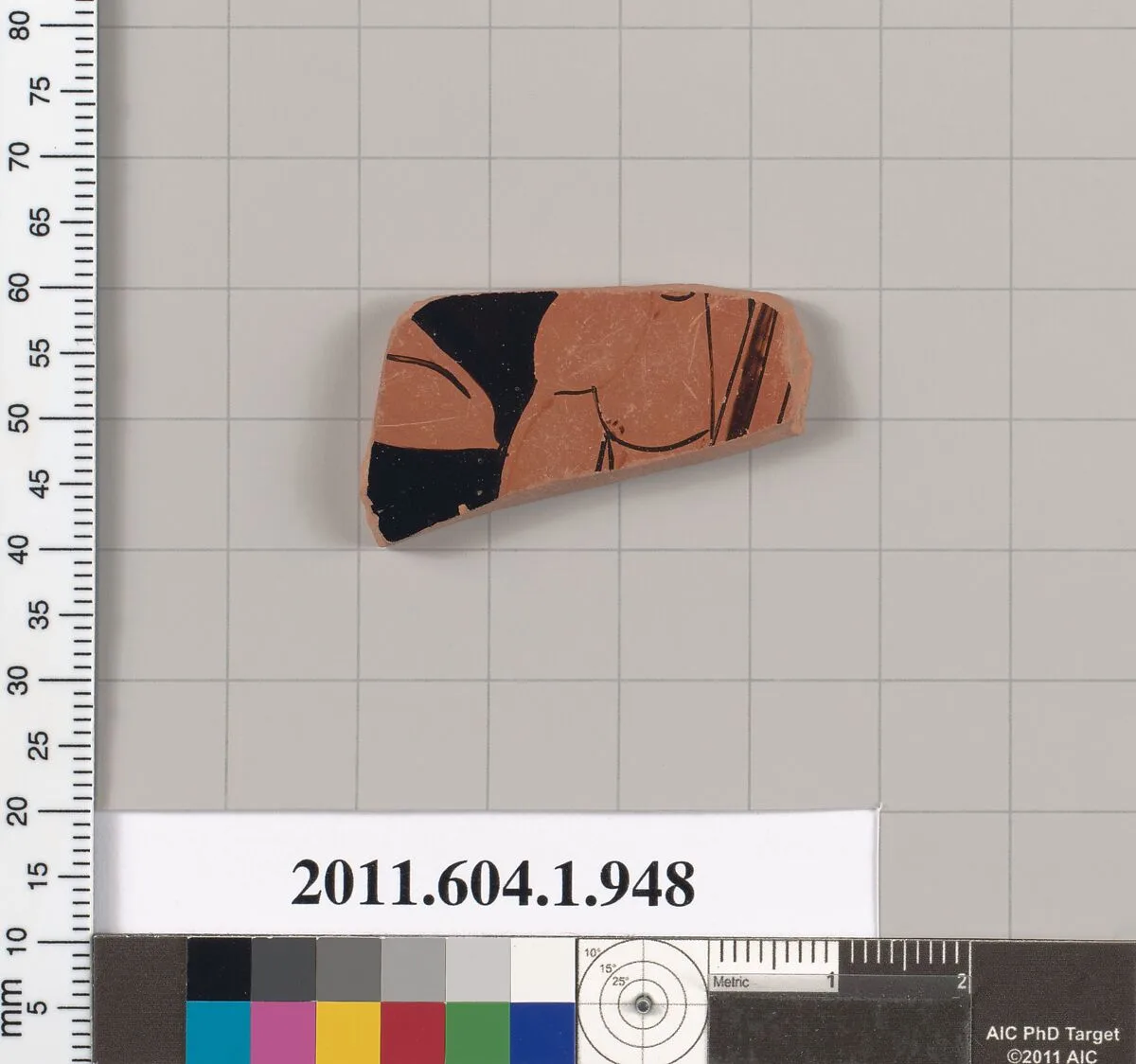 Terracotta fragment of a kylix (drinking cup) — Unknown