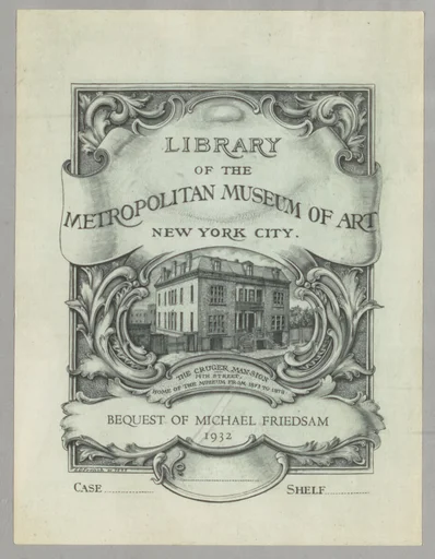 Library of the Metropolitan Museum of Art bookplate