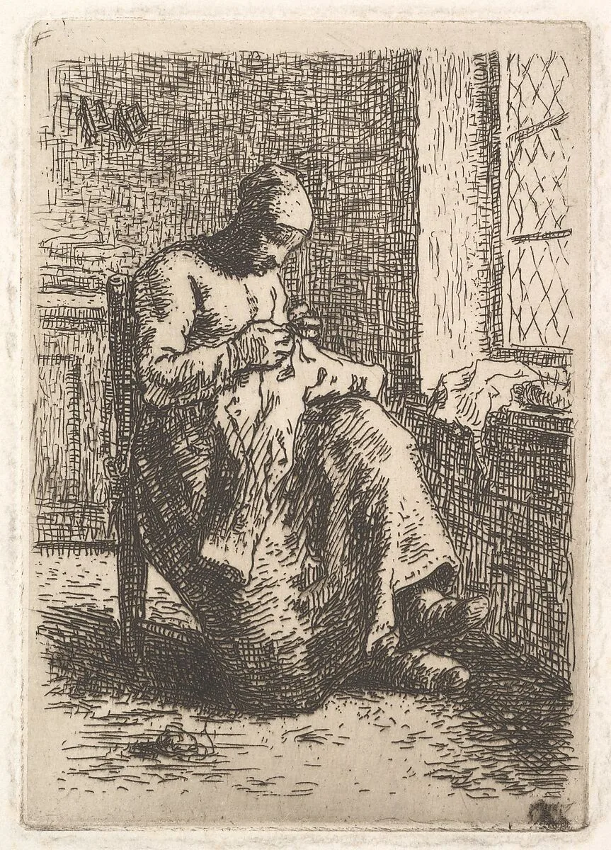 The Seamstress — Jean-François Millet