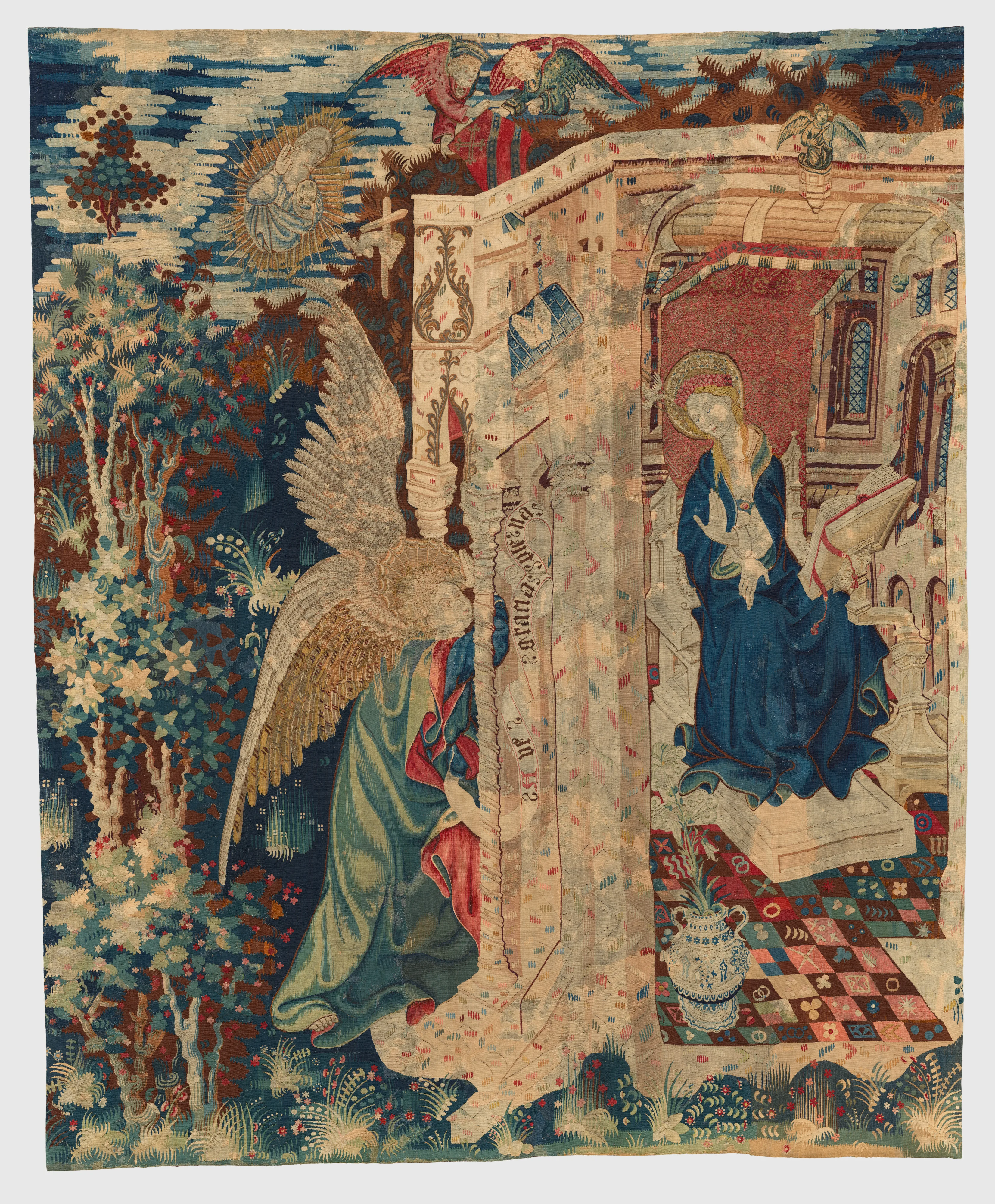 Tapestry with the Annunciation — Unknown