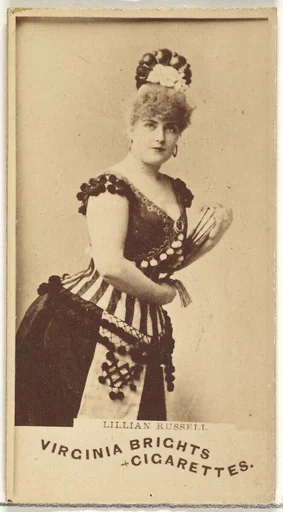 Lillian Russell, from the Actors and Actresses series (N45, Type 1) for Virginia Brights Cigarettes