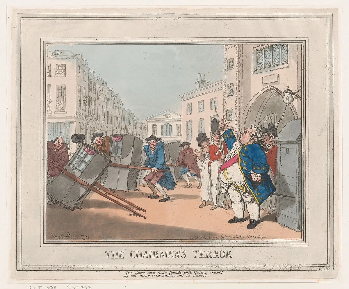 The Chairmen's Terror — Thomas Rowlandson