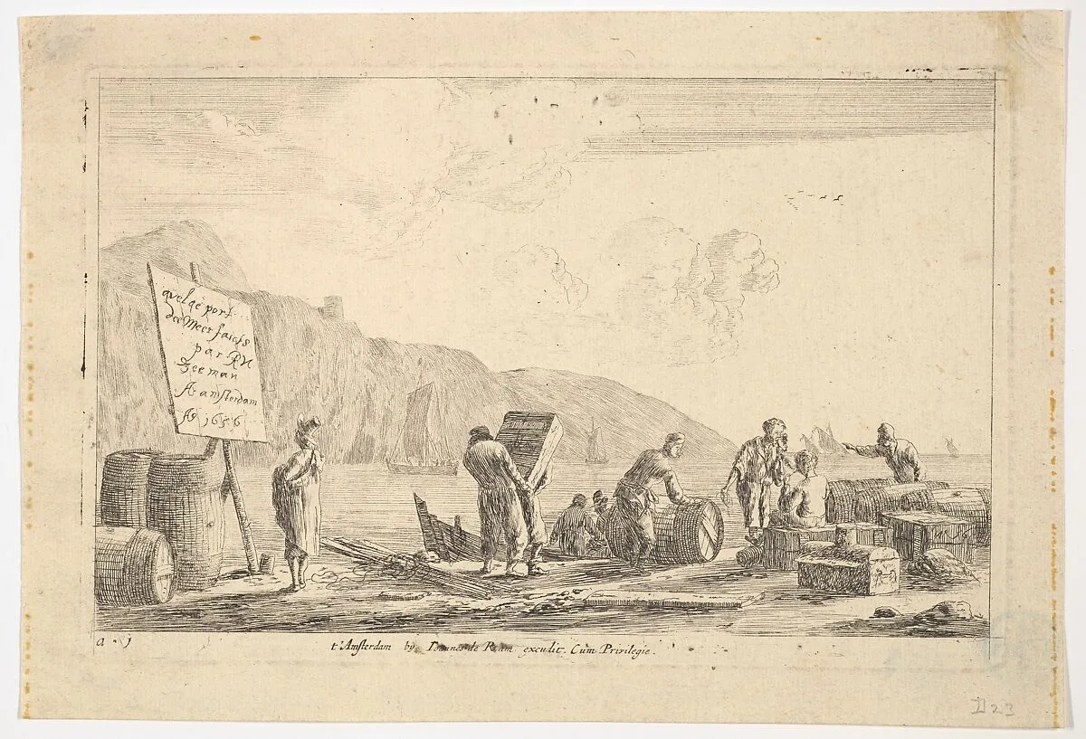 Seaport Scene — Reinier Nooms, called Zeeman