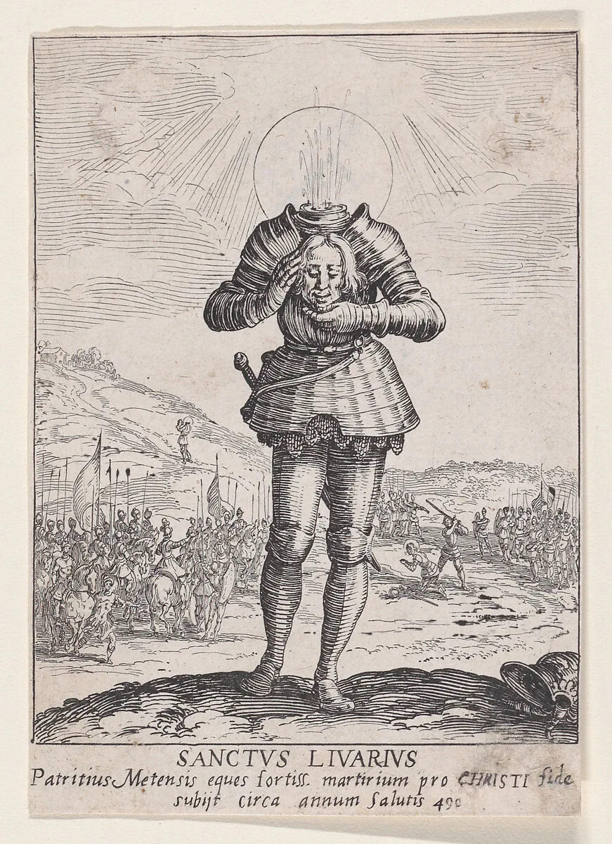 Saint Livier, also called Saint Livar — Jacques Callot