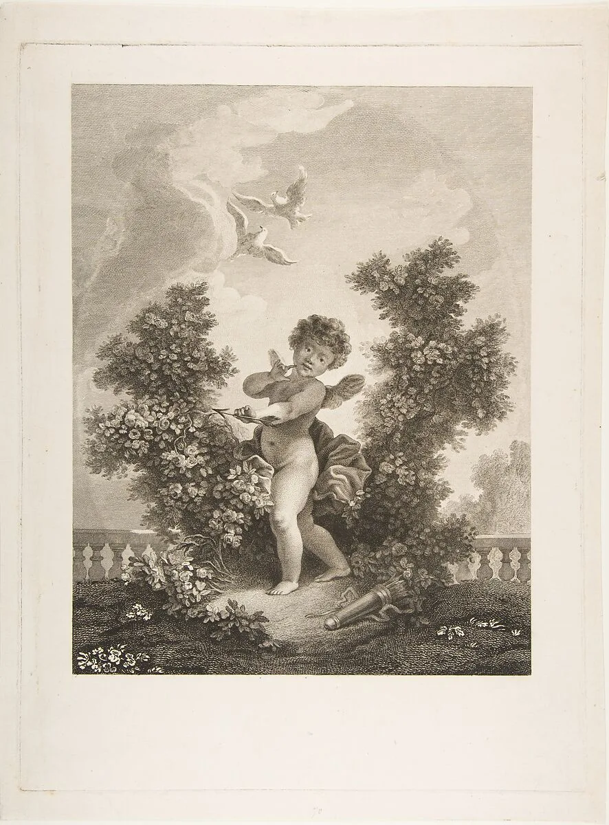 L'Amour en Sentinelle — Jean Honoré Fragonard|Simon Charles Miger