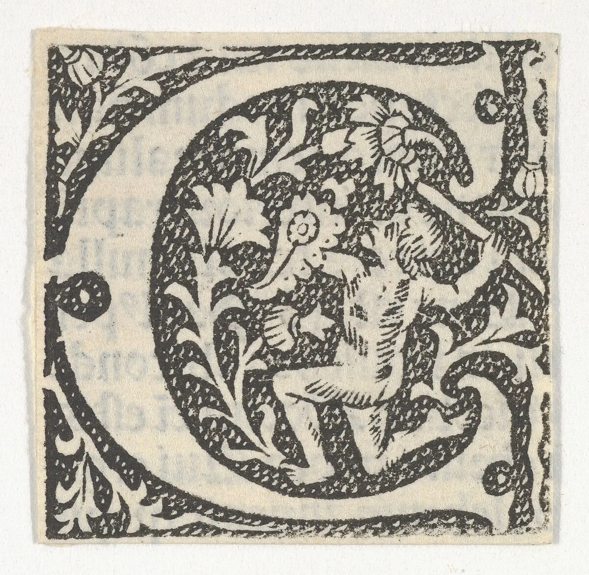 Decorated Roman alphabet — Anonymous, French, 15th century
