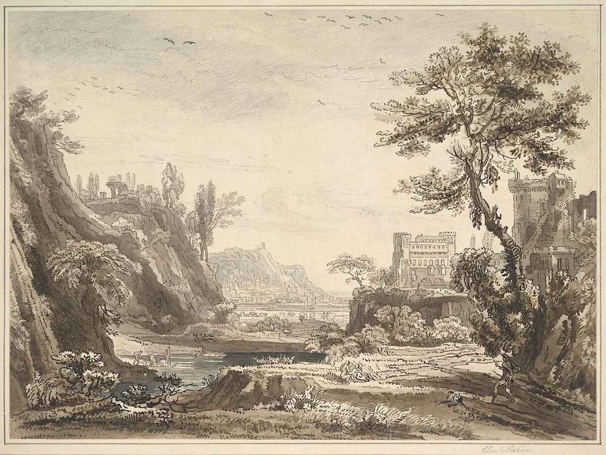 Classical Landscape — Jean-Baptiste-Claude Chatelain