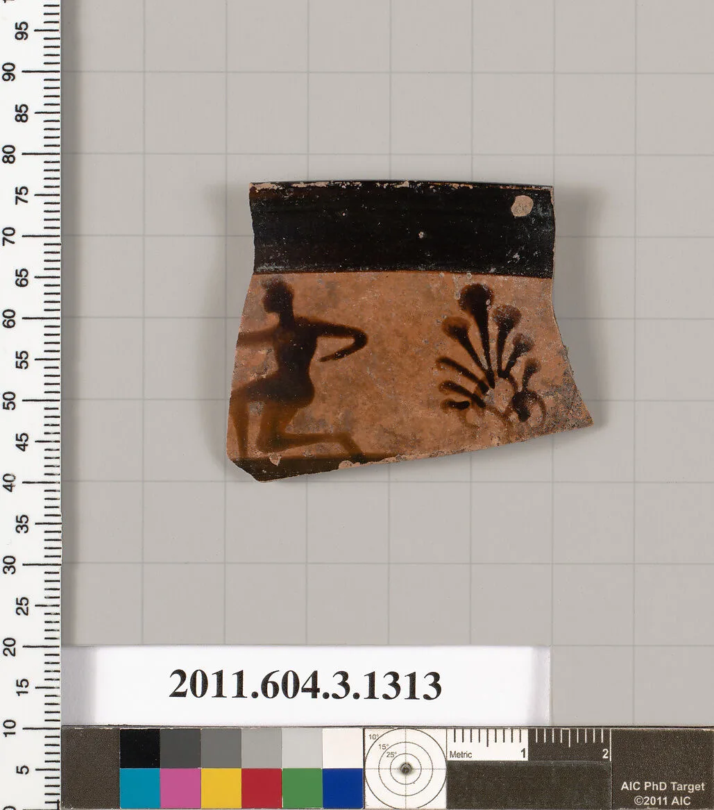 Terracotta rim fragment of a skyphos (deep drinking cup) — Unknown