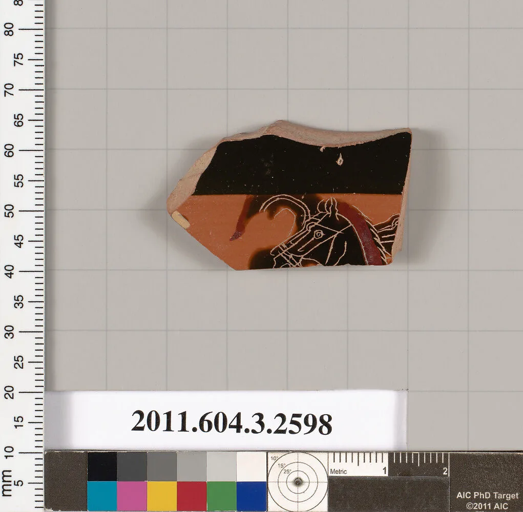 Terracotta fragment of a kylix: band-cup (drinking cup) — Unknown