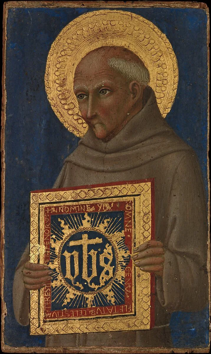 Saint Bernardino — Sano di Pietro (Ansano di Pietro di Mencio)
