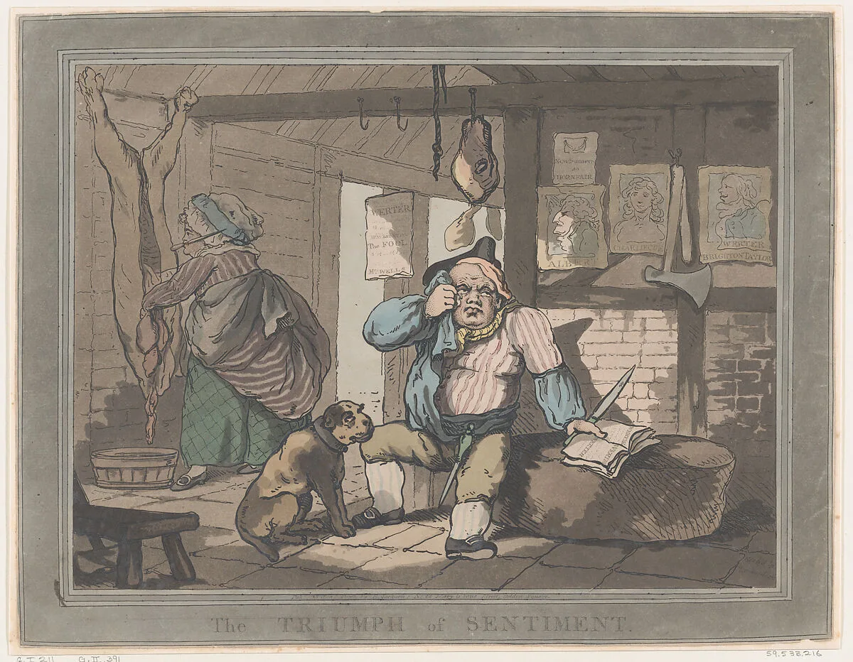 The Triumph of Sentiment — Thomas Rowlandson|Samuel Collings|Elizabeth Jackson