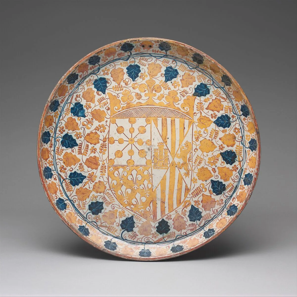 Plate with the Arms of Blanche of Navarre — Unknown