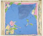 Design for a Scarf with Floral Motif