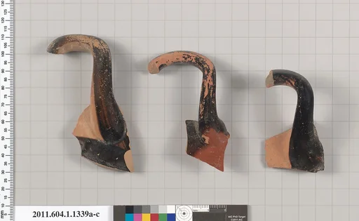 Terracotta fragments of kylikes (drinking cups)