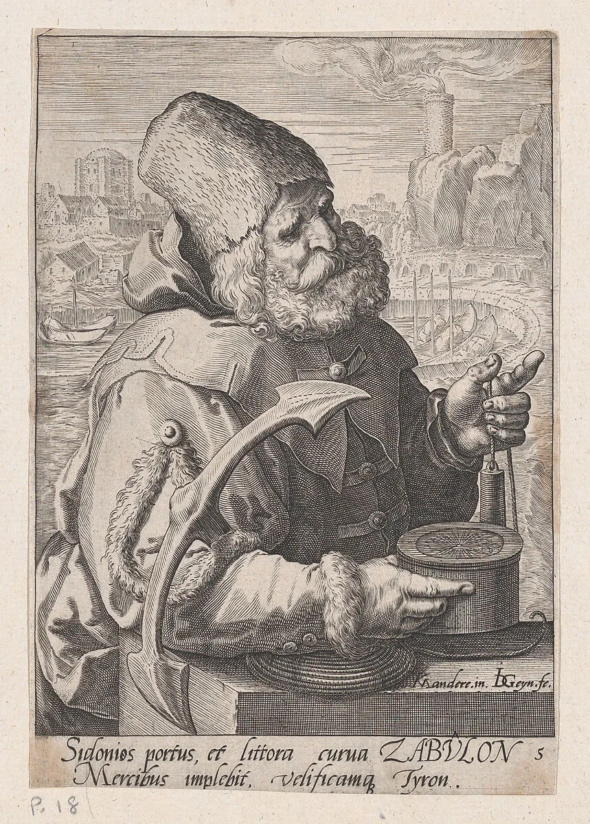 Zebulon, from "The Twelve Sons of Jacob" — Jacques de Gheyn II|Karel van Mander I|Jan Pitten