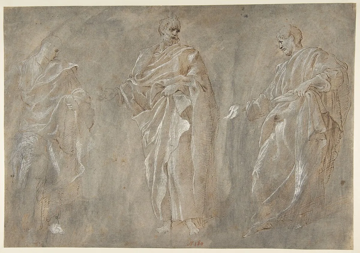 Three Standing Figures — Francesco Primaticcio