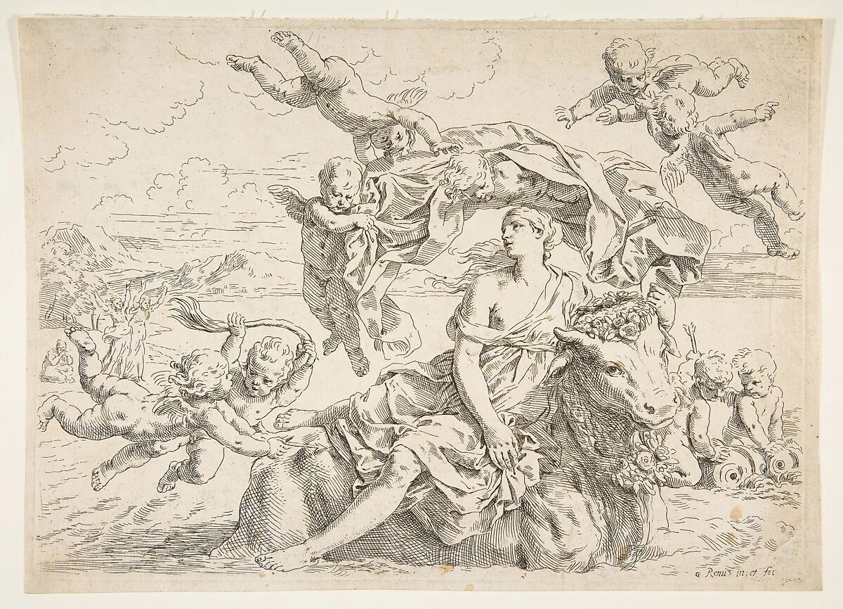 Rape of Europa — Simone Cantarini