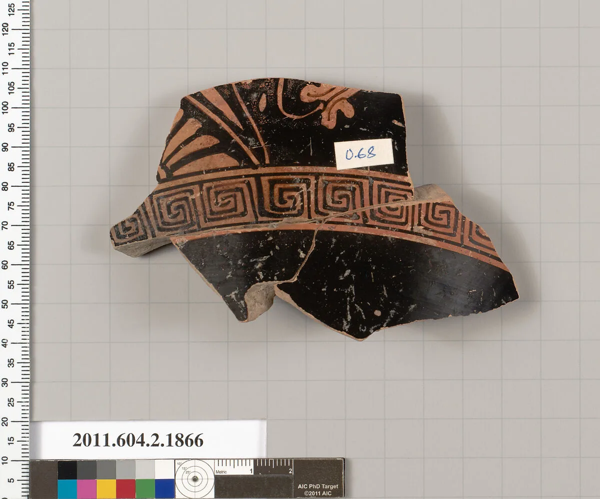 Terracotta fragment of a skyphos (deep drinking cup) — Unknown