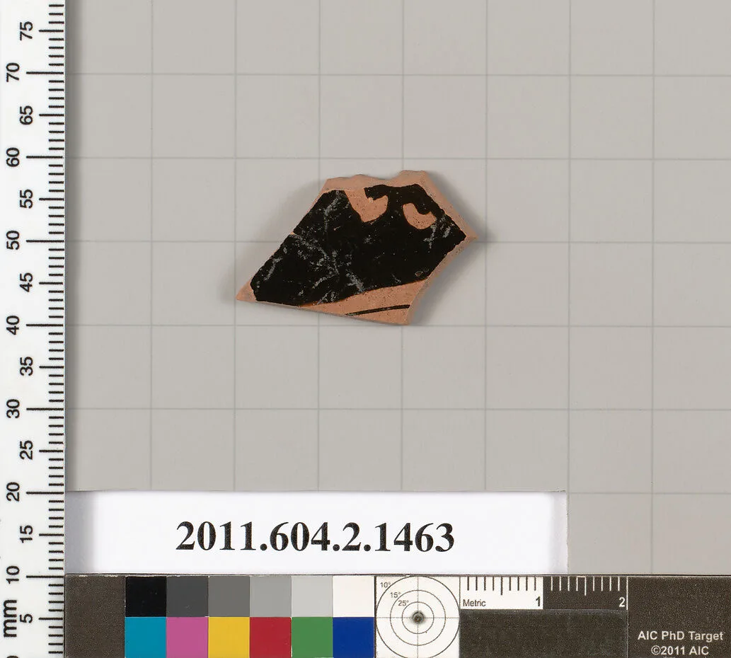 Terracotta fragment of a skyphos (deep drinking cup) — Unknown