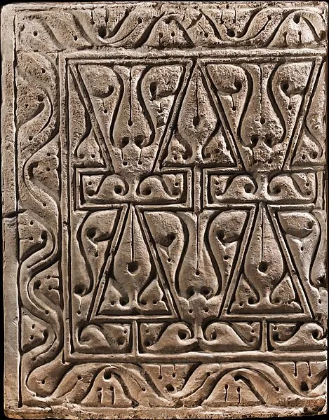 Cast of a Ninth-Century Wall Panel Carved in the "Beveled Style" — Unknown