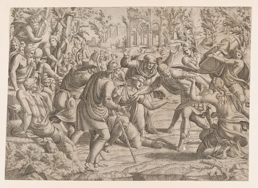 Cassandra Stopping Deiphobus from Killing Paris