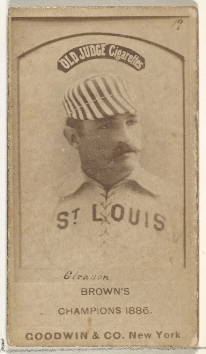 William G. "Bill" Gleason, St. Louis Browns, from the Old Judge series (N172) for Old Judge Cigarettes — Goodwin & Company