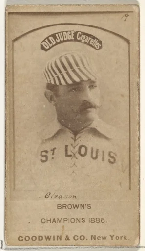 William G. "Bill" Gleason, St. Louis Browns, from the Old Judge series (N172) for Old Judge Cigarettes