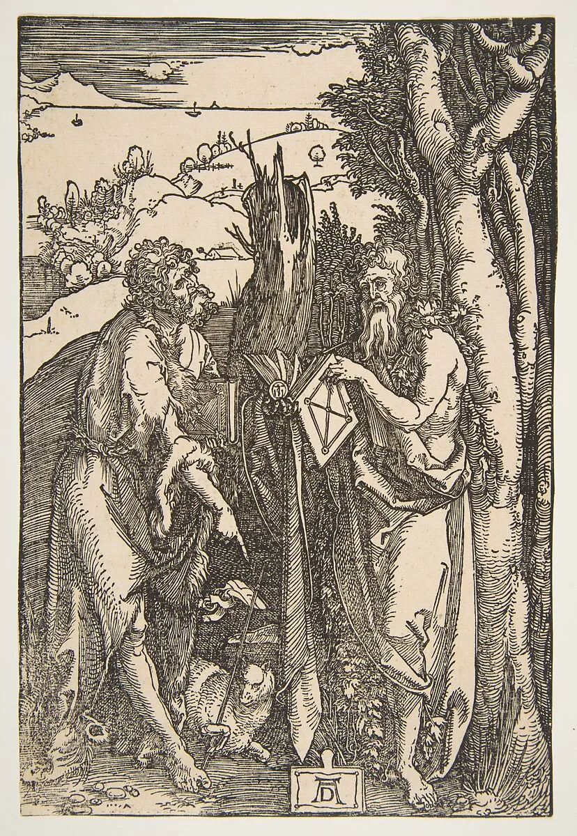 Saint John the Baptist and Saint Onuphrius — Albrecht Dürer