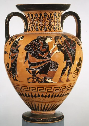 Terracotta neck-amphora (jar)