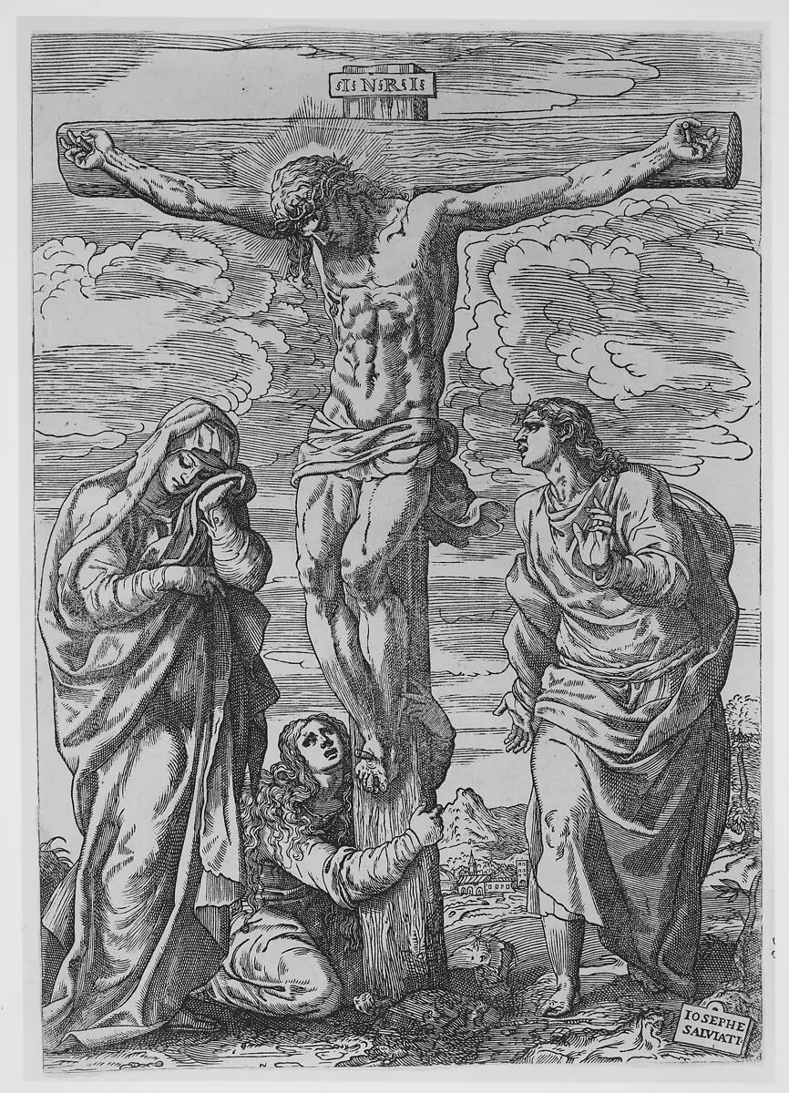 The Crucifixion — Giuseppe Salviati (Giuseppe Porta, called Il Salviati)