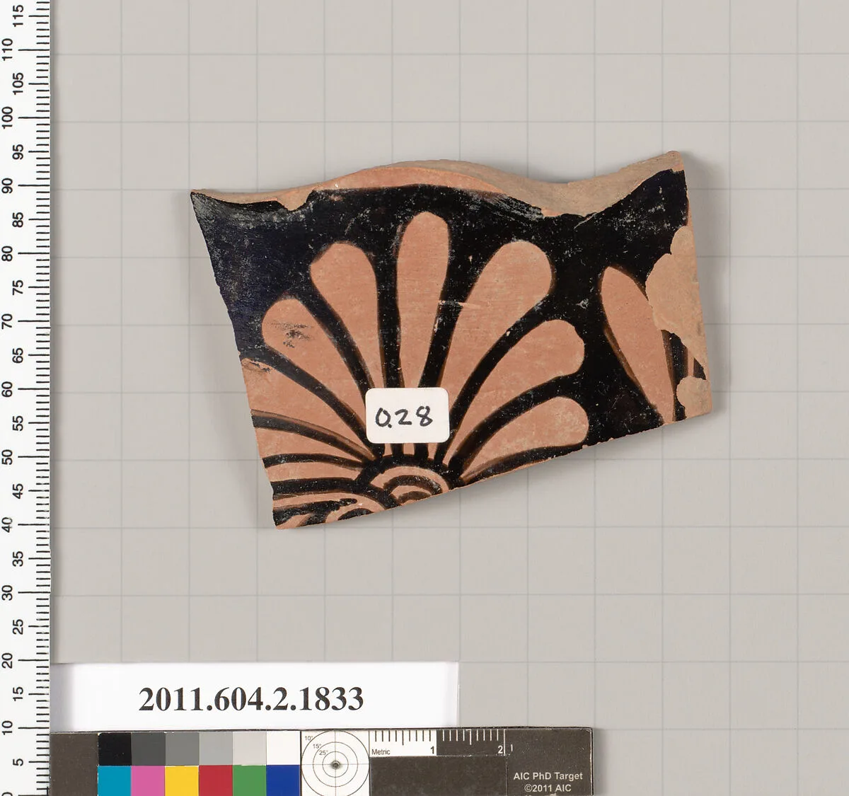Terracotta fragment of a skyphos (deep drinking cup) — Unknown