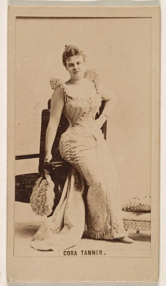 Cora Tanner, from the Actresses series (N245) issued by Kinney Brothers to promote Sweet Caporal Cigarettes — Kinney Brothers Tobacco Company