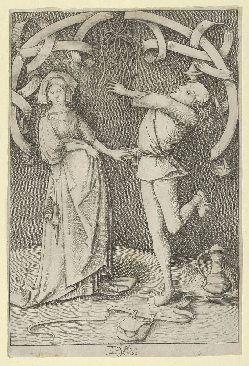The Fool and the Lady — Israhel van Meckenem