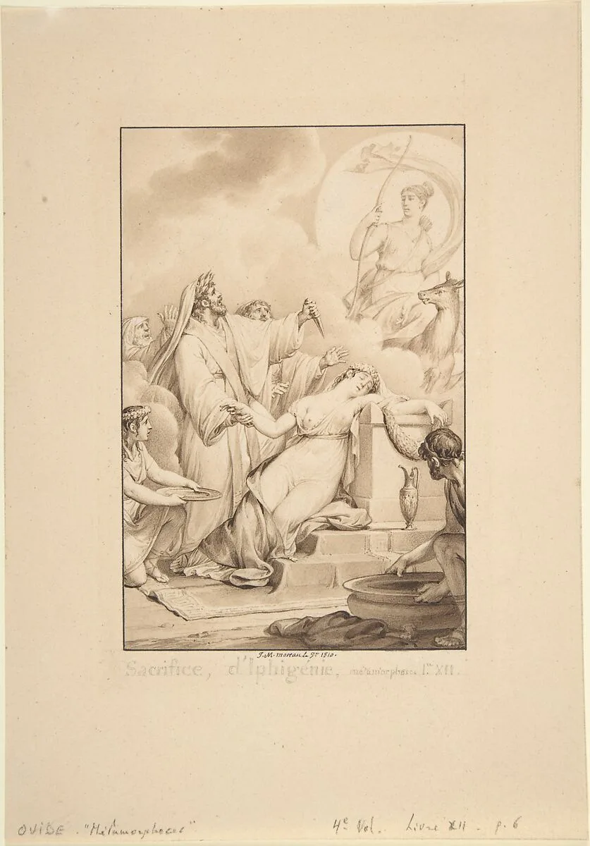 The Sacrifice of Iphigenia — Jean Michel Moreau the Younger