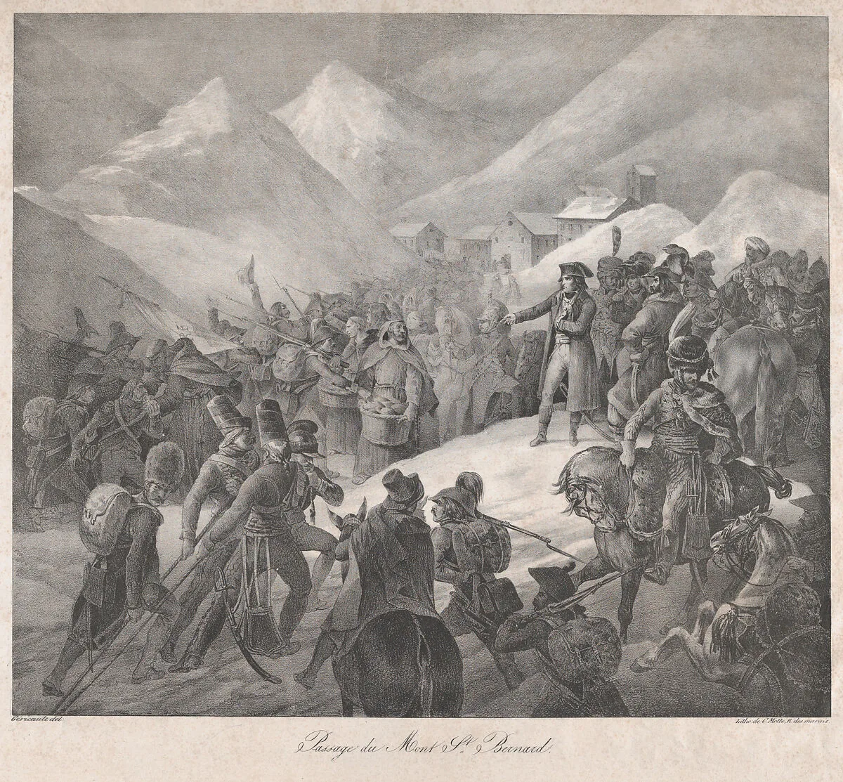 Passage through Mt. Saint-Bernard — Théodore Gericault
