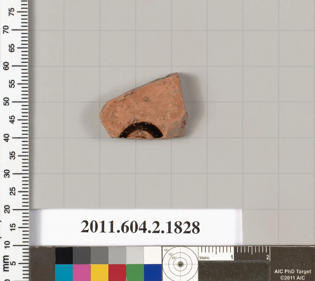 Terracotta fragment of a skyphos (deep drinking cup) — Unknown