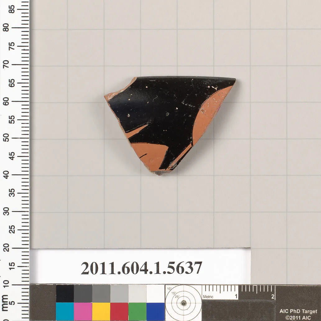 Terracotta rim fragment of a kylix (drinking cup) — Unknown