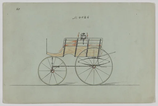 Design for Dos-a-Dos Phaeton, no. 4026