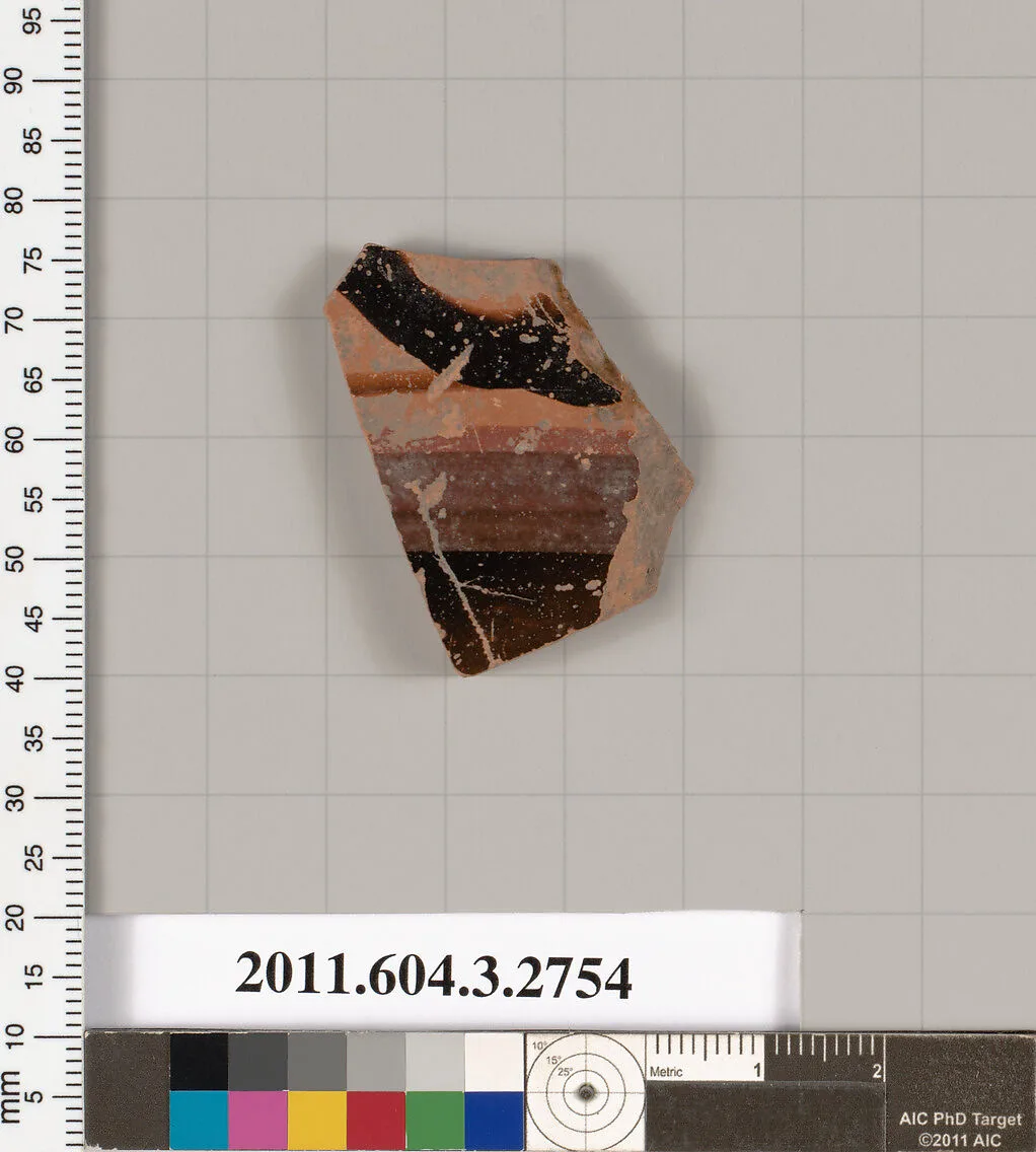 Terracotta fragment of a closed shape — Unknown