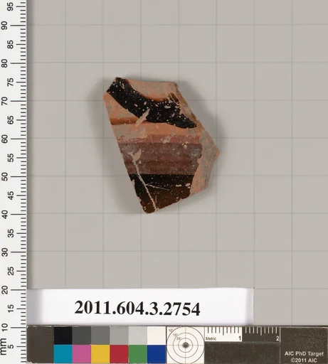 Terracotta fragment of a closed shape
