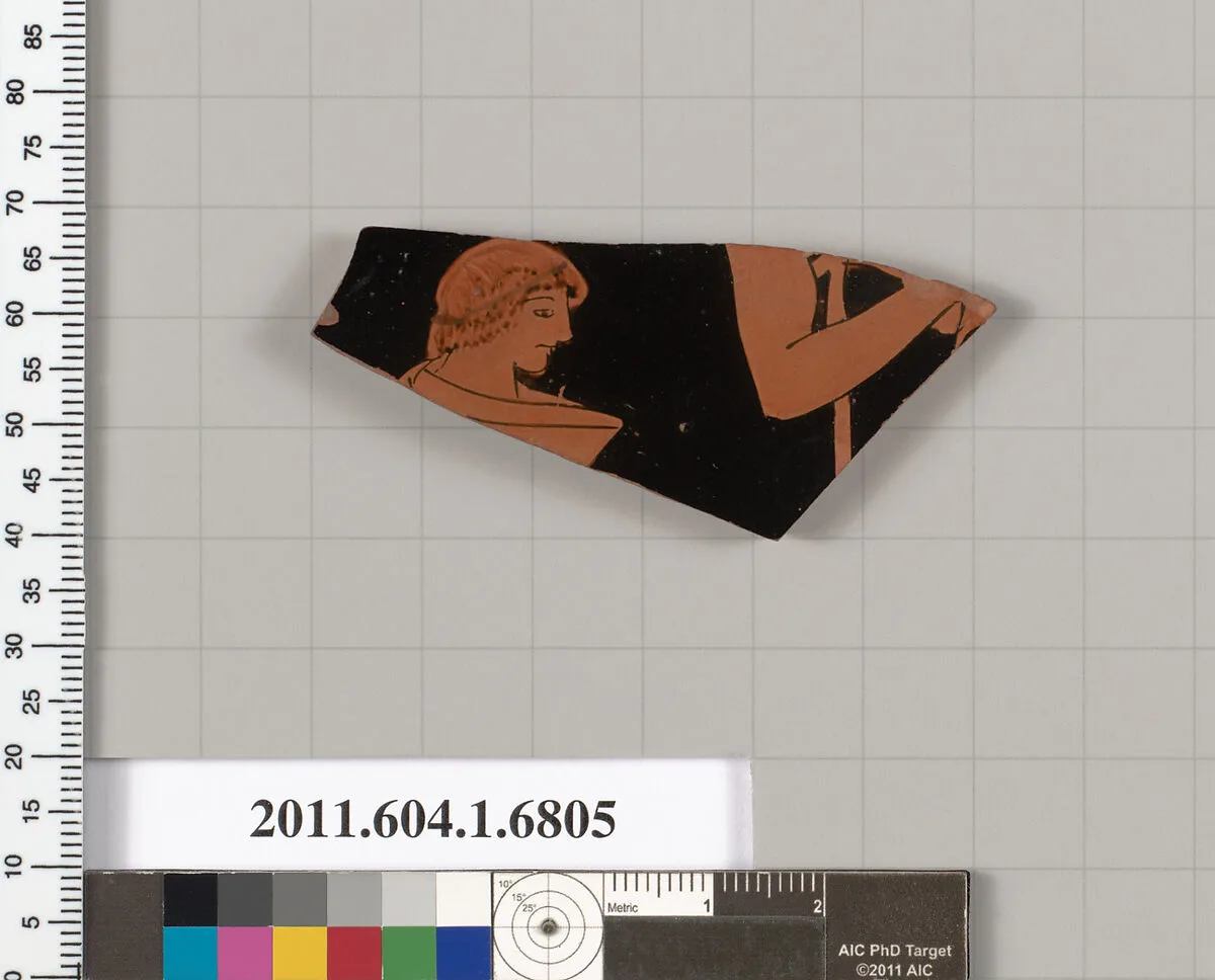 Terracotta fragment of a kylix (drinking cup) — Unknown